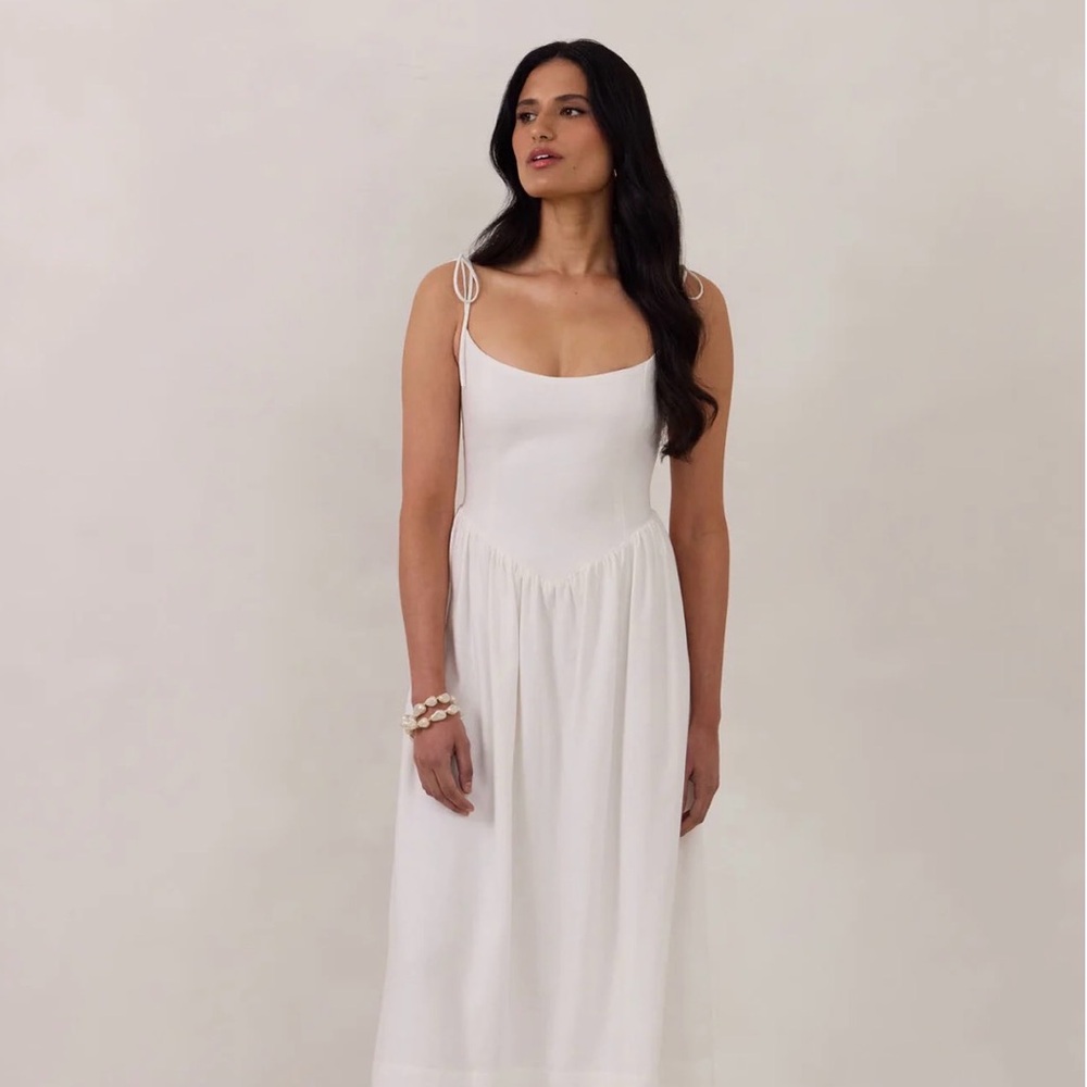 Park & Fifth Cameron Dress in Off White